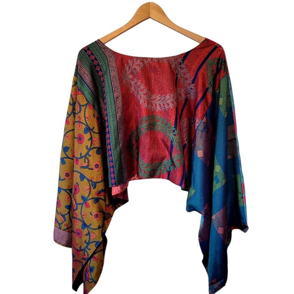 Reversible Sari Top